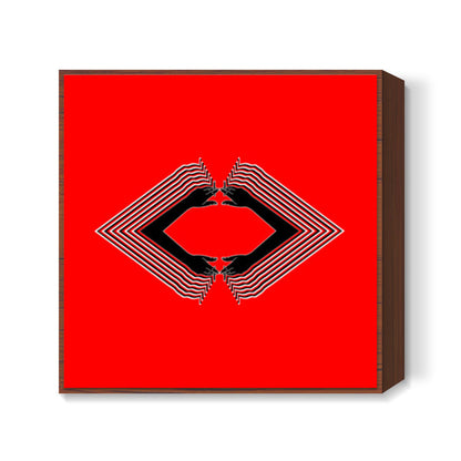 Smokin Kiss Love Square Art Prints