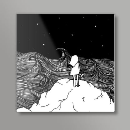 Celestial Waves Square Art Prints