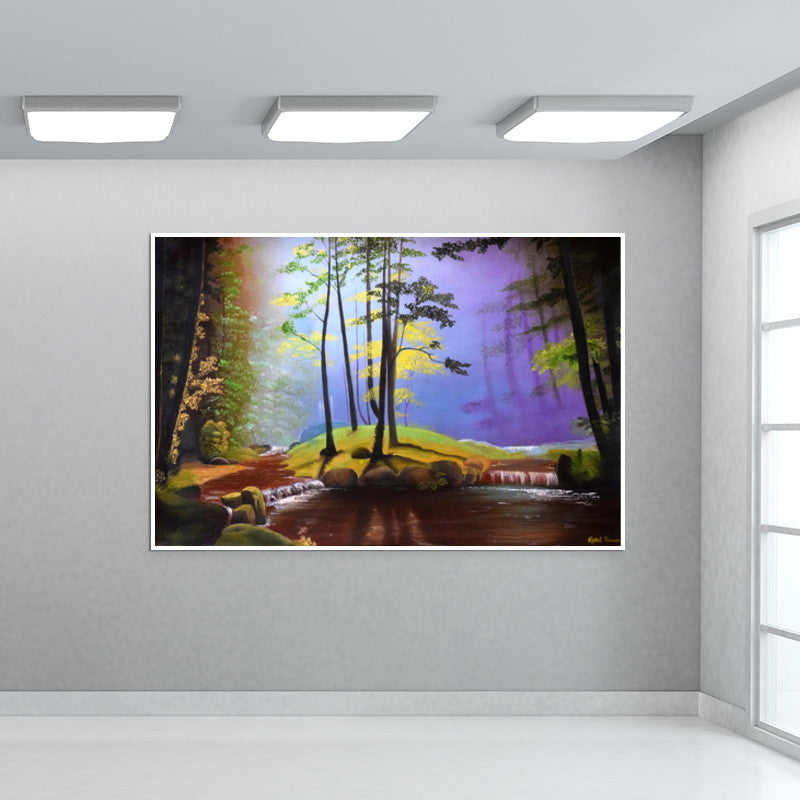 Forest Oil Painting Wall Art