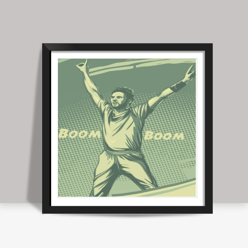 Shahid Afridi  Square Art Prints