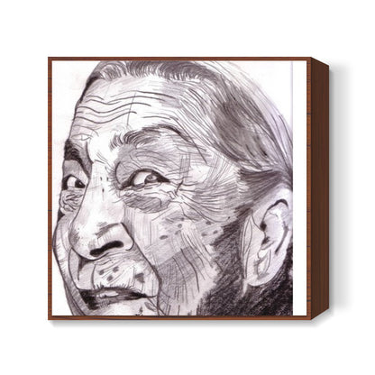 Your heart decides your age, seems to say Zohra Sehgal Square Art Prints