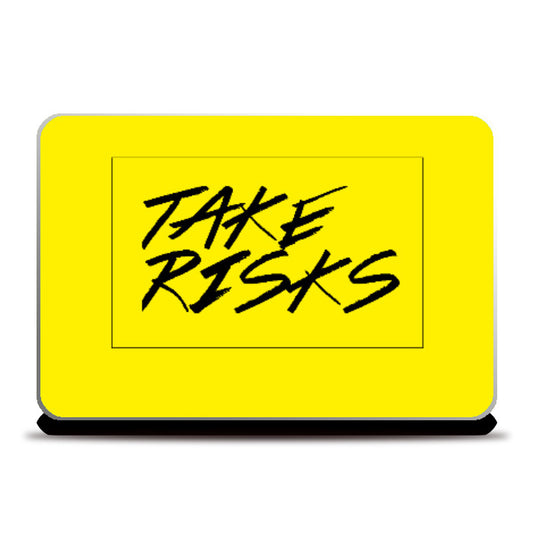 Laptop Skins, Take Risks Laptop Skin | Artist Siddhant Talwar, - PosterGully
