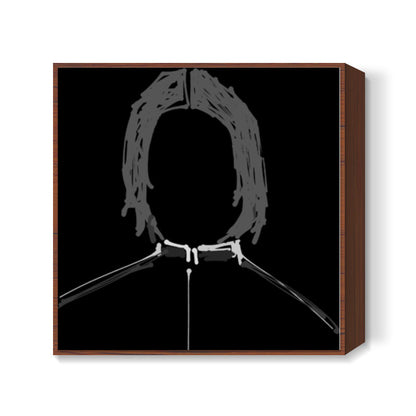 Snape Harry Potter Minimal Doodle Square Art Prints