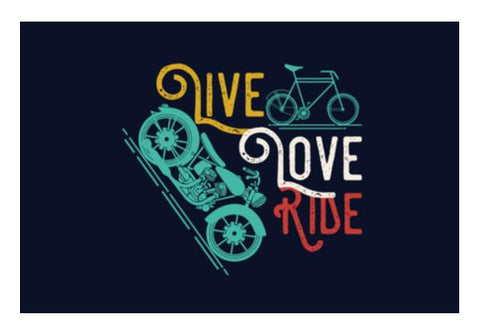 PosterGully Specials, Live Love Ride Wall Art