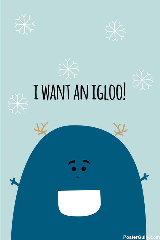 Wall Art, Igloo Love! Artwork