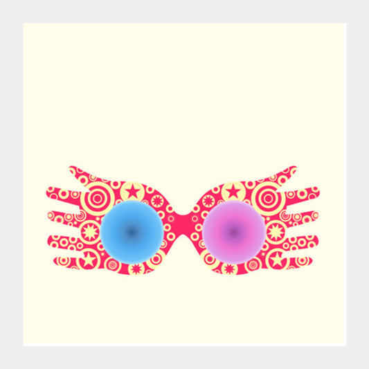 Spectrespecs Luna Lovegood Glasses Harry Potter Square Art Prints PosterGully Specials