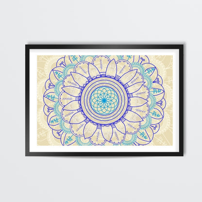 Bohemian desi pattern doddle Wall Art