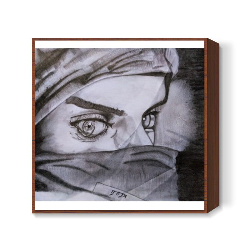 prints of a pencil sketch Square Art Prints