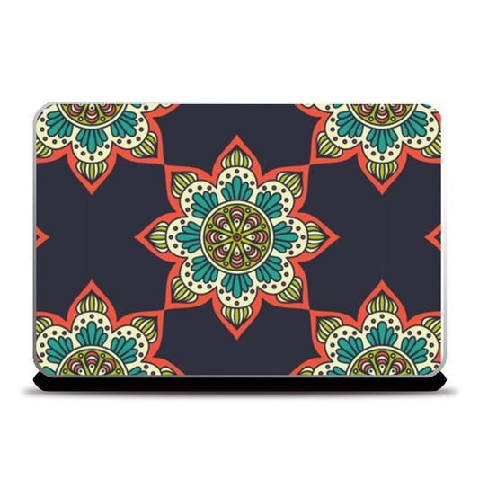 Abstract Flower Pattern Laptop Skins