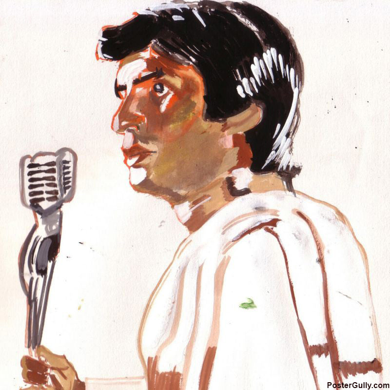 Brand New Designs, Amitabh On Mike Artwork