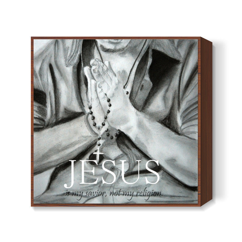JesusLove Square Art Prints