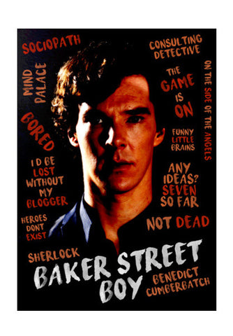 BBC SHERLOCK | Benedict Artwork | Baker street boy | Wall Art