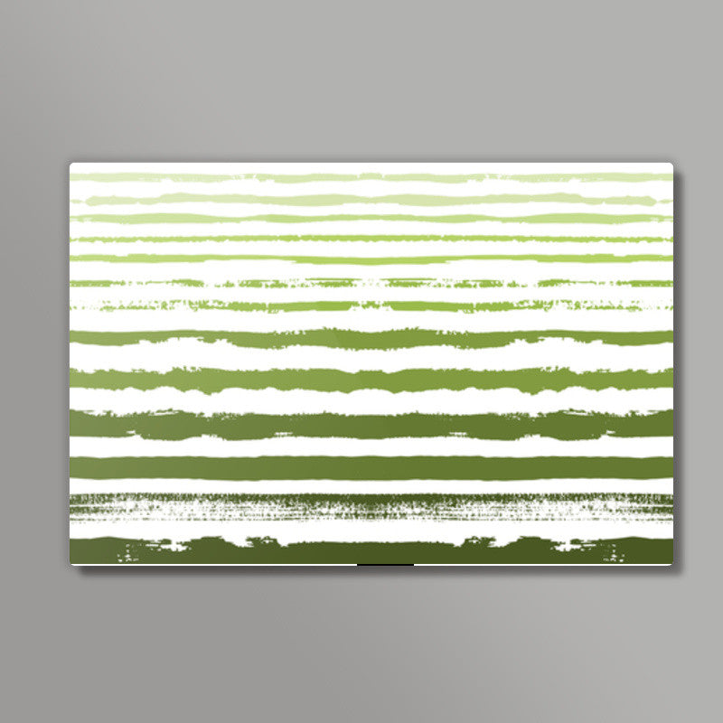 Uneven Green Stripes Wall Art