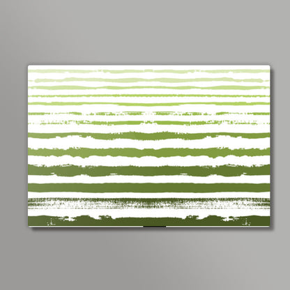 Uneven Green Stripes Wall Art