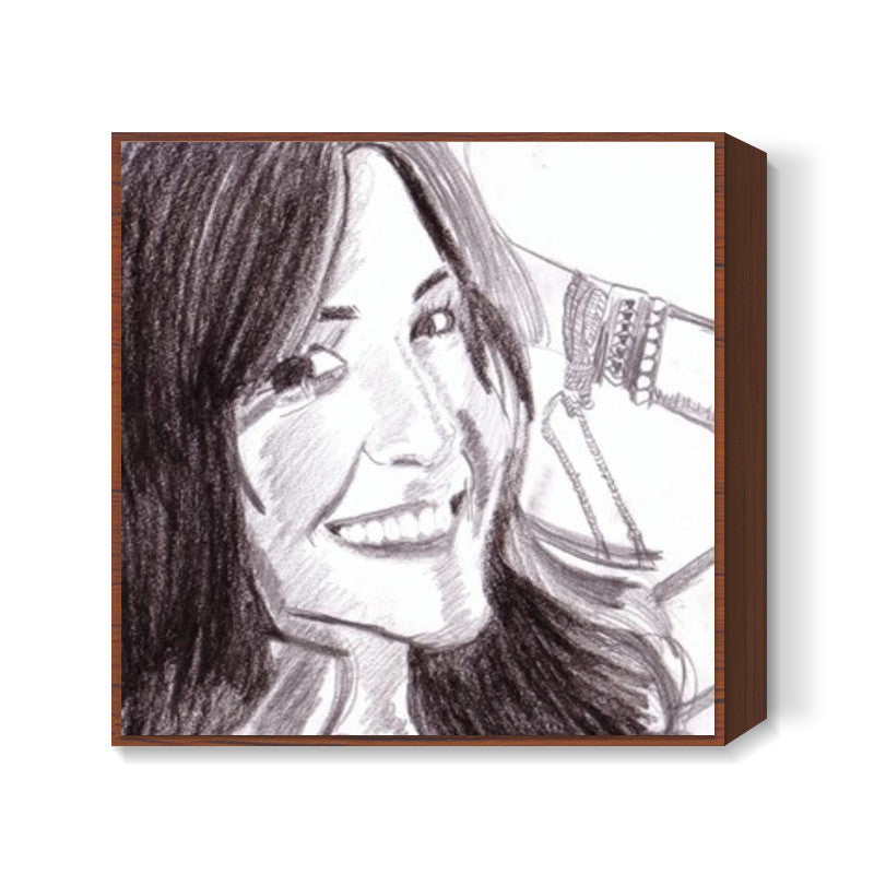 Bollywood actor Anushka Sharma has a liveliness about her Square Art Prints