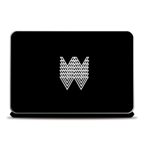 Abstract W laptop Skin Laptop Skins