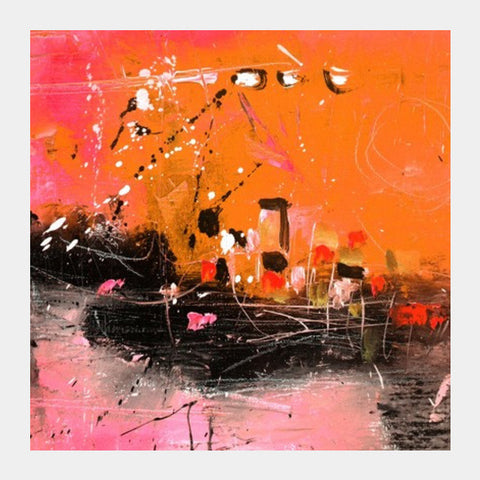 Abstract Sunset Square Art Prints PosterGully Specials