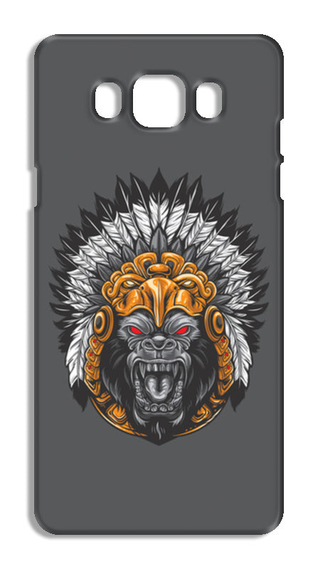 Gorilla Wearing Aztec Headdress Samsung Galaxy J7 2016 Cases