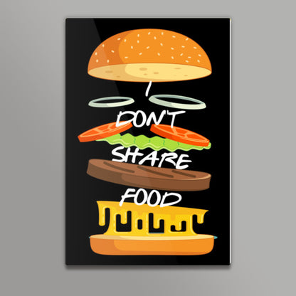 I Dont Share Food Wall Art