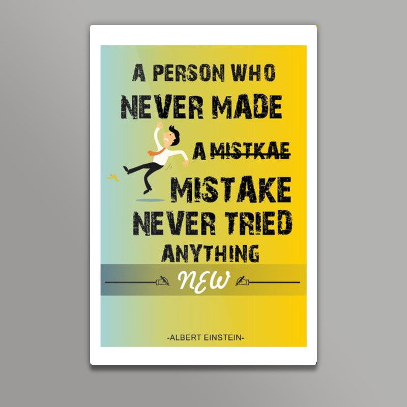 Albert Einstein Quote  Wall art| Nishant Jain | Inspirational quote poster