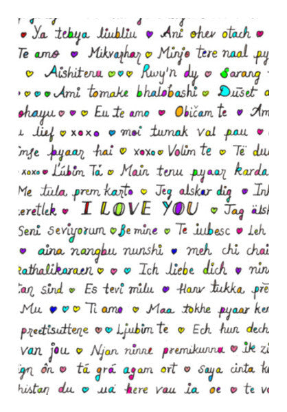 Wall Art, Valentines Day Special-Language of Love Wall Art