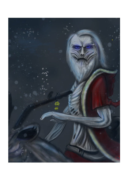 Wall Art, White Walker Santa Wall Art