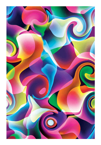 Colorful Abstract Swirls Wall Art