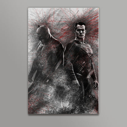 Superman vs Batman- Dawn Of Justice Wall Art