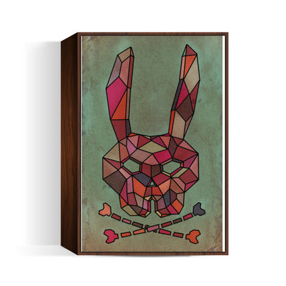 Mesh Bunny Skull Wall Art