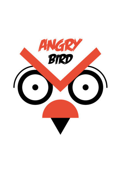 Big Eye Angry Bird Art PosterGully Specials