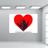 Deadpool Valentines Wall Art