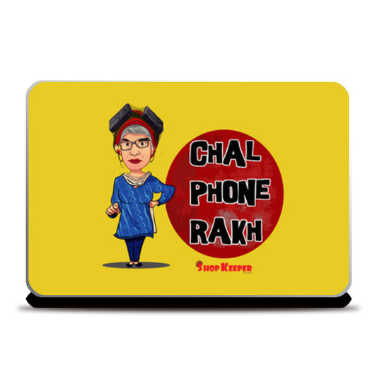 Laptop Skins, Chal Phone Rakh Laptop Skins