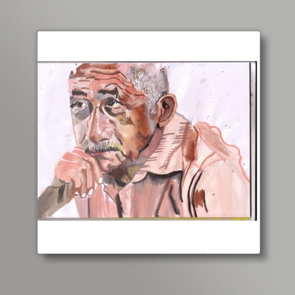 Versatile Bollywood actor Naseeruddin Shah has an impressive body of work Square Art Prints