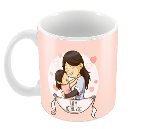 Mother and Daughter Hug Mothers Day Coffee Mugs