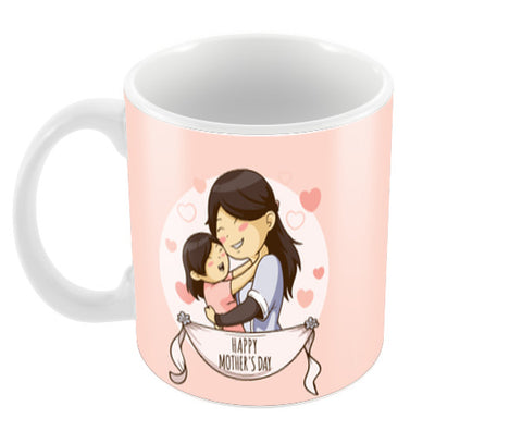 Mother and Daughter Hug Mothers Day Coffee Mugs