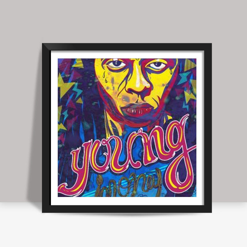 Lil Wayne: Young Money Square Art Print