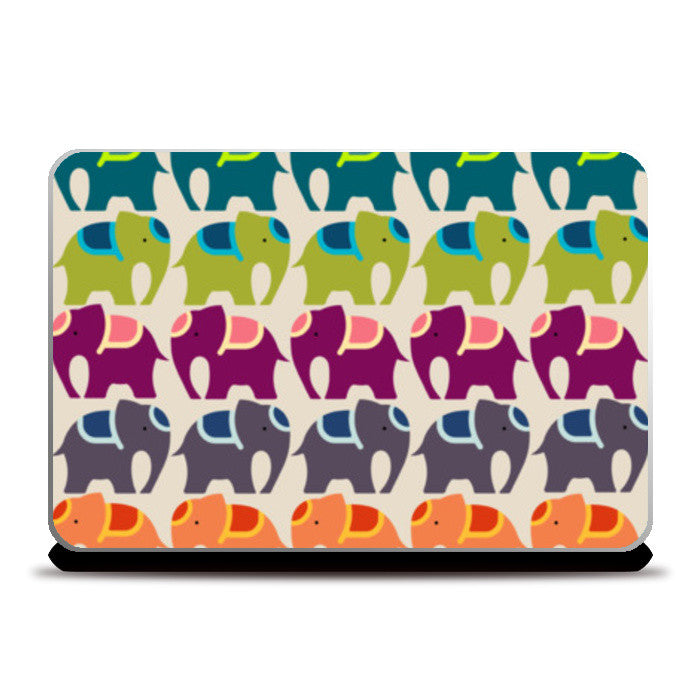 Colourful Elephants  Laptop Skins