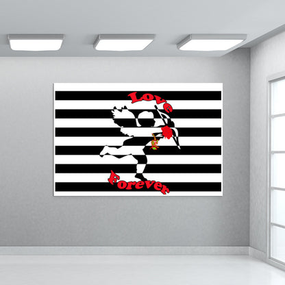 3D Love Cupid!!..Love Forever Wall Art