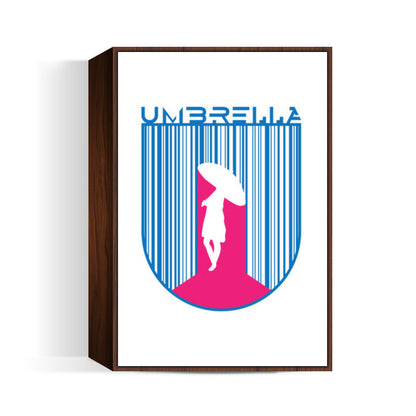 Rainy days - Umbrella Wall Art