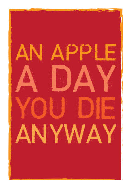 An Apple A Day ! Wall Art