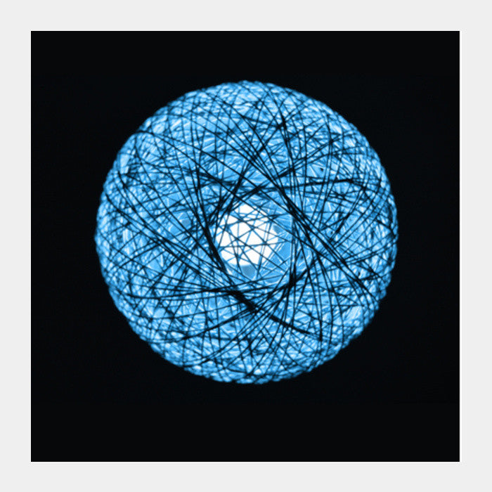 Square Art Prints, Blue Lamp Square Art Prints