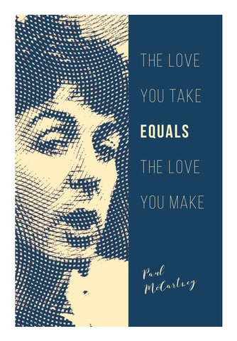 Paul McCartney Love Quote Wall Art