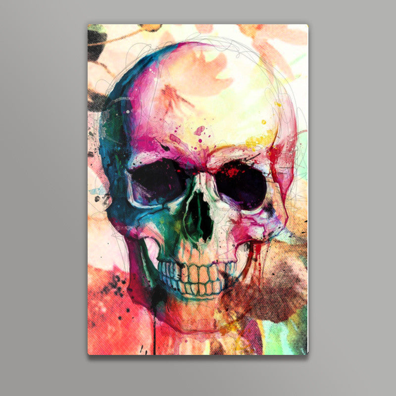 Floral Skull Wall Art