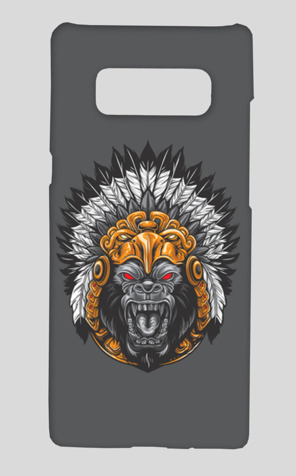 Gorilla Wearing Aztec Headdress Samsung Galaxy Note 8 Cases