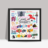 Game of Thrones Doodle Square Art Prints