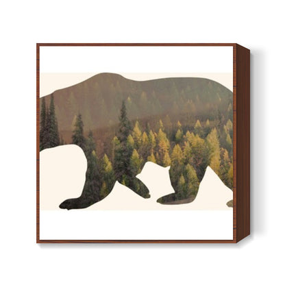 Bear with me Square Art Prints