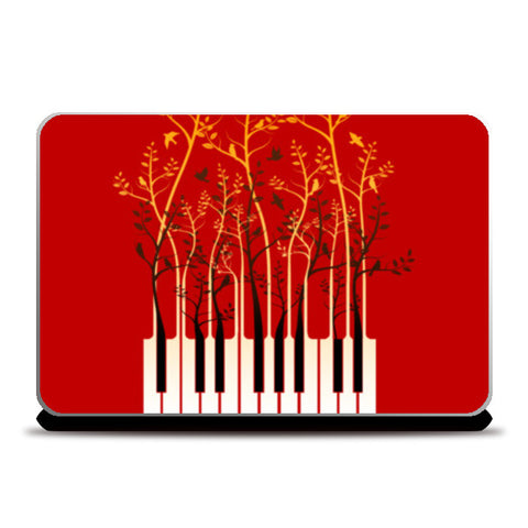 Piano Birds Laptop Skins
