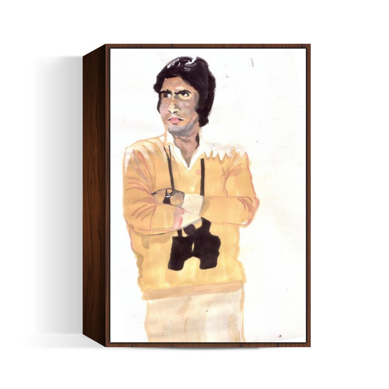 Bollywood superstar Amitabh Bachchan played the virtuous protagonist in several blockbusters Wall Art