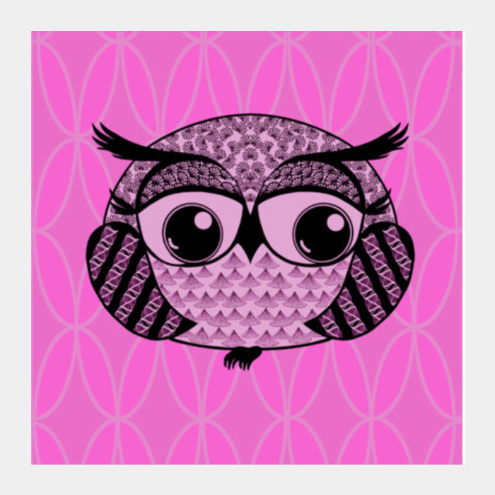 Baby Boo Boo owlie Square Art Prints