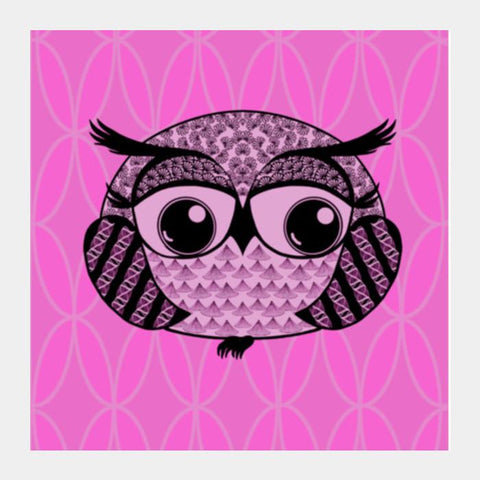Baby Boo Boo Owlie Square Art Prints PosterGully Specials